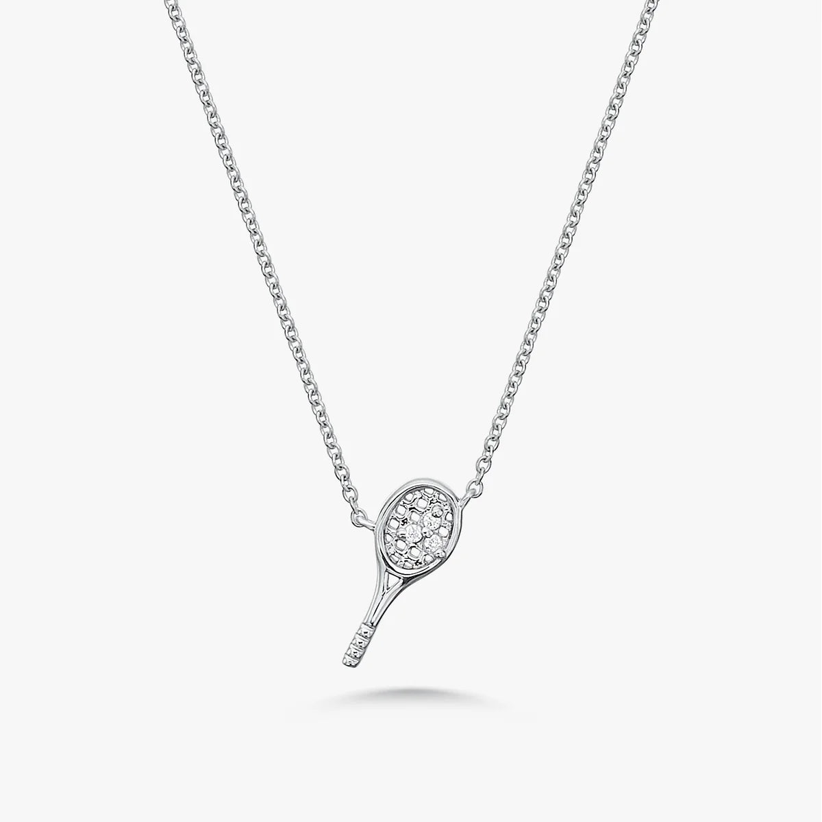 Love Tiny Tennis Racquet Necklace