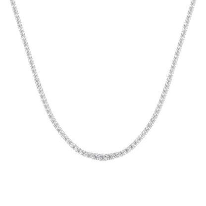 Riviera Round Diamond Tennis Necklace