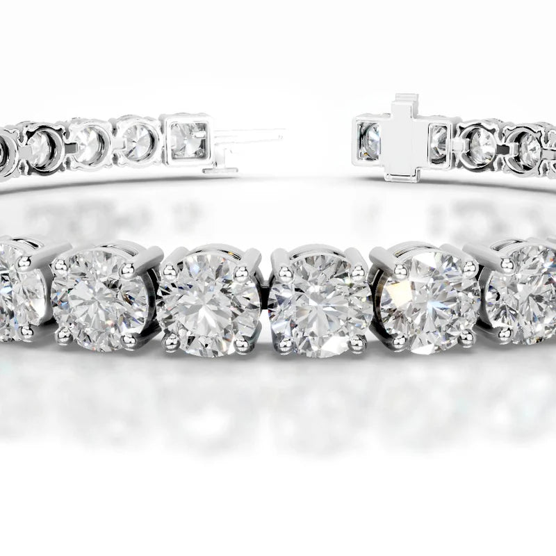 Annabelle Round Tennis Lab Grown Diamond Bracelet - 14K Gold