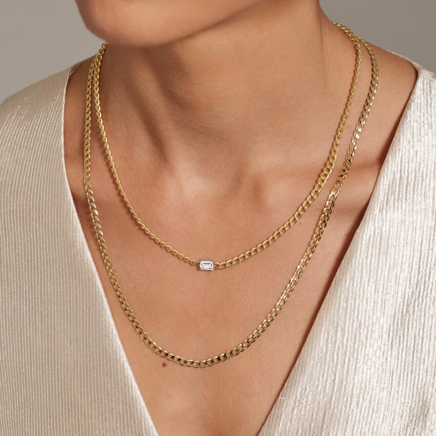 Kendall Lab Diamond Chain Necklace ( 0.67 ct. tw.) in 14K Yellow Gold