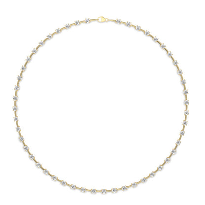 10 ct. tw. Round Dash Station Necklace