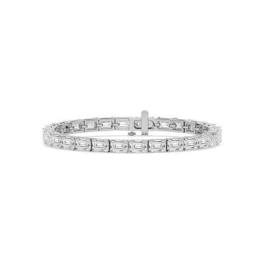 East West Emerald Tennis Bracelet