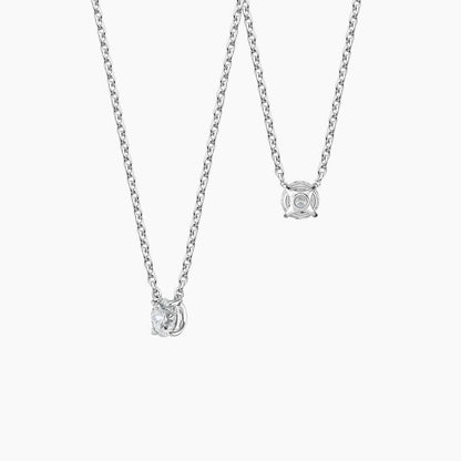 Perfect Solitaire Diamond Pendant  in 18K Gold