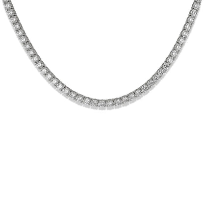 6.65 Carat Unflippable Tennis Necklace