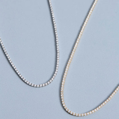 5.80 Carat Unflippable Tennis Necklace