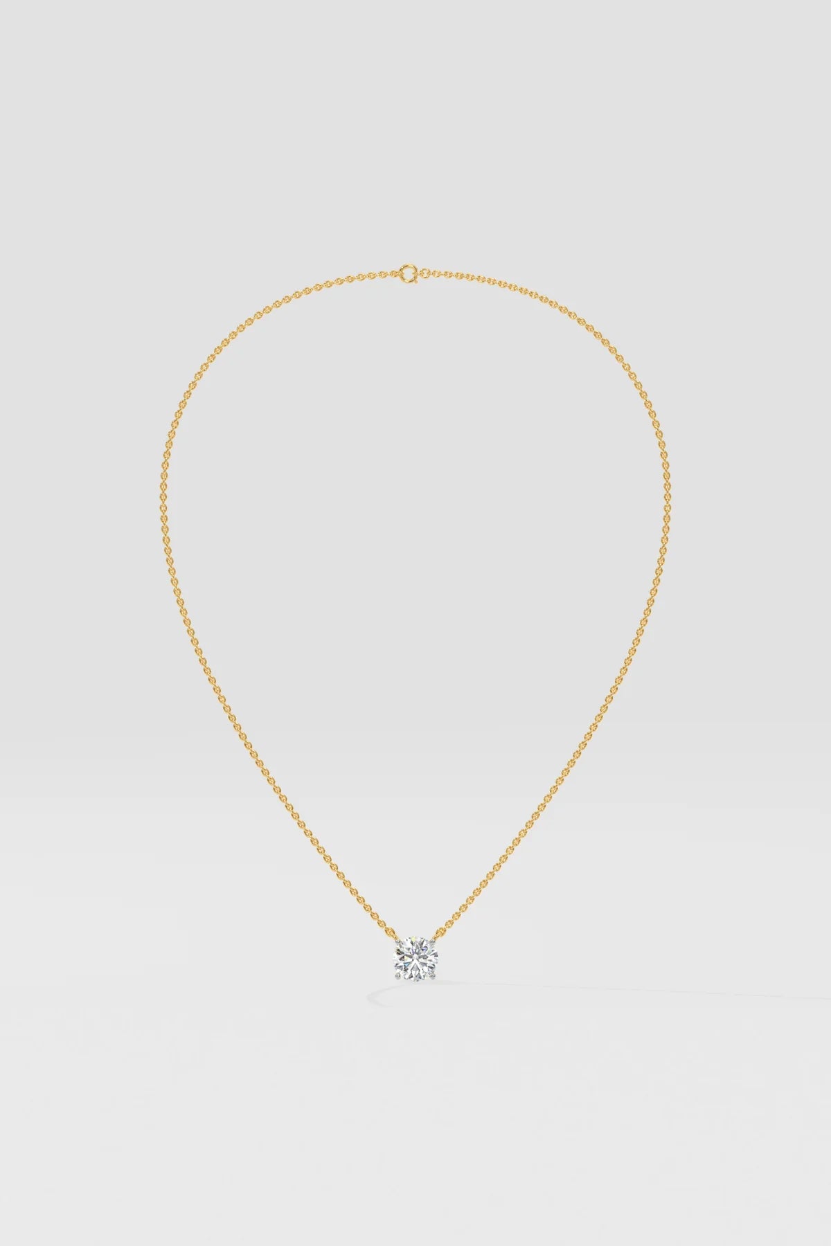 2 ct Solitaire Necklace