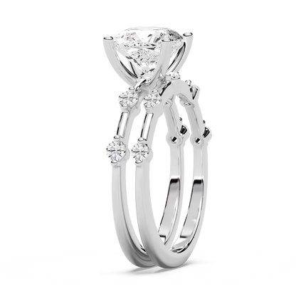 Mila Cushion Cut Wedding Set