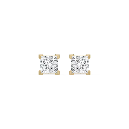 Princess-Cut Lab Diamond Studs