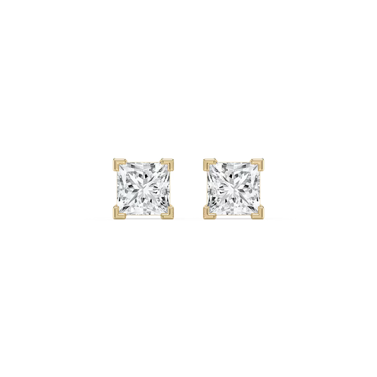 Princess-Cut Lab Diamond Studs