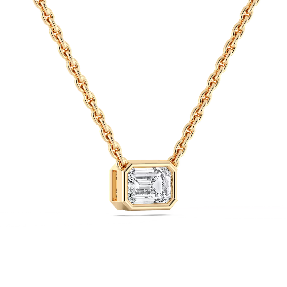 Emerald Bezel Pendant