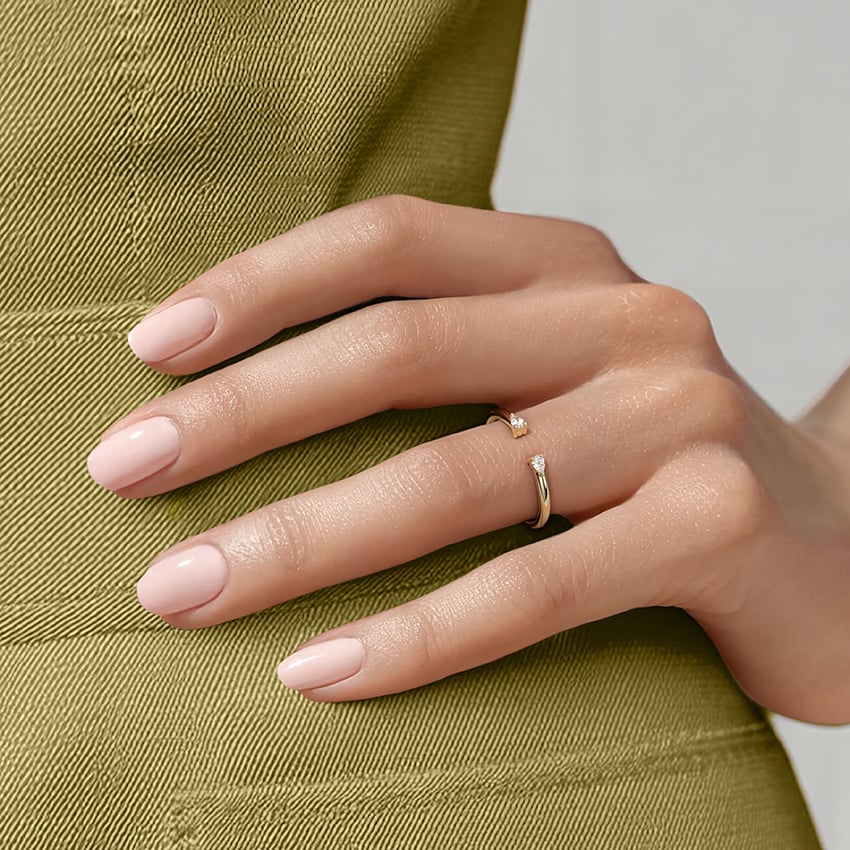 Wren Pear Diamond Ring in 18K Gold