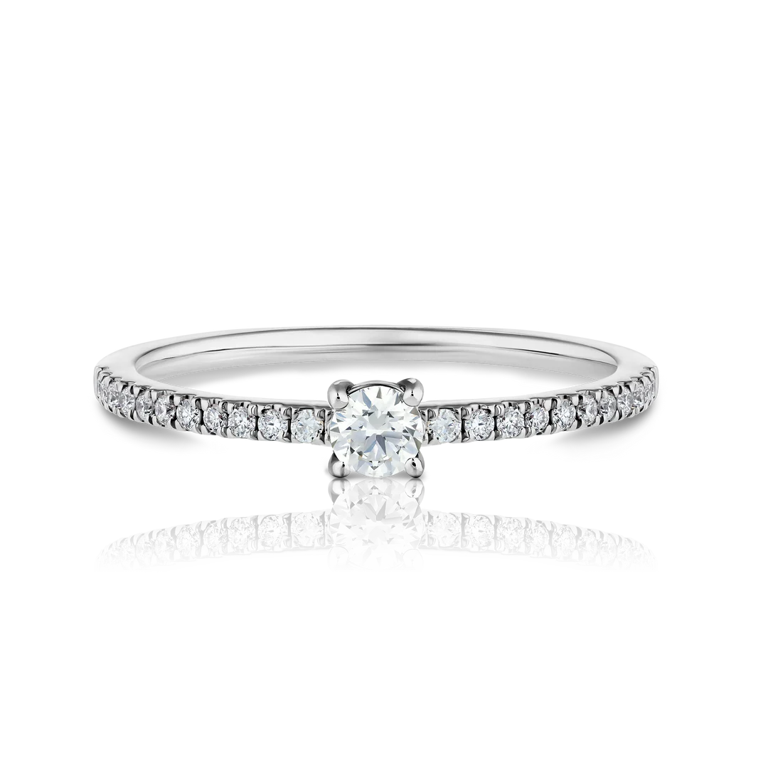 Round Diamond Pave Ring