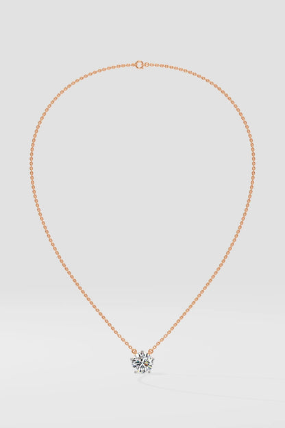 3 ct Solitaire Necklace