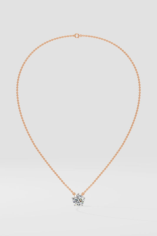 3 ct Solitaire Necklace