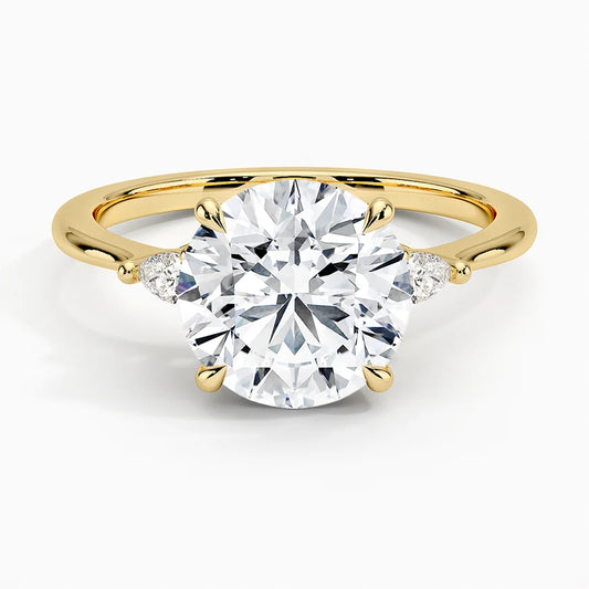 Aria Three Stone with 2.5ct Round Certified Lab Diamond