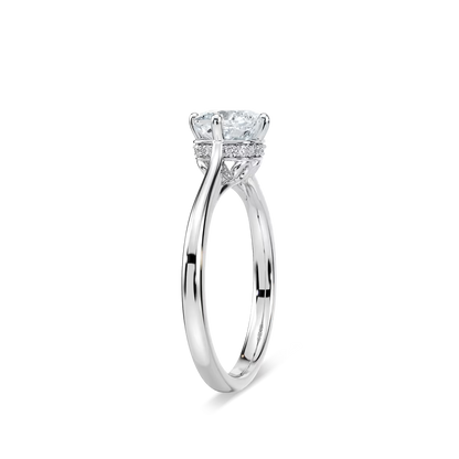 Ariel Hidden Halo Engagement Ring