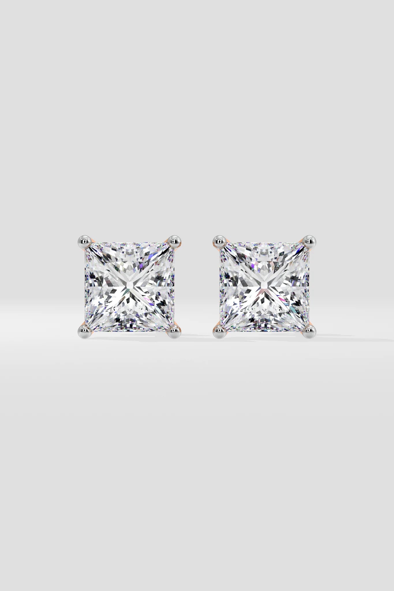 4 ct Princess Studs