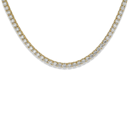 6.65 Carat Unflippable Tennis Necklace