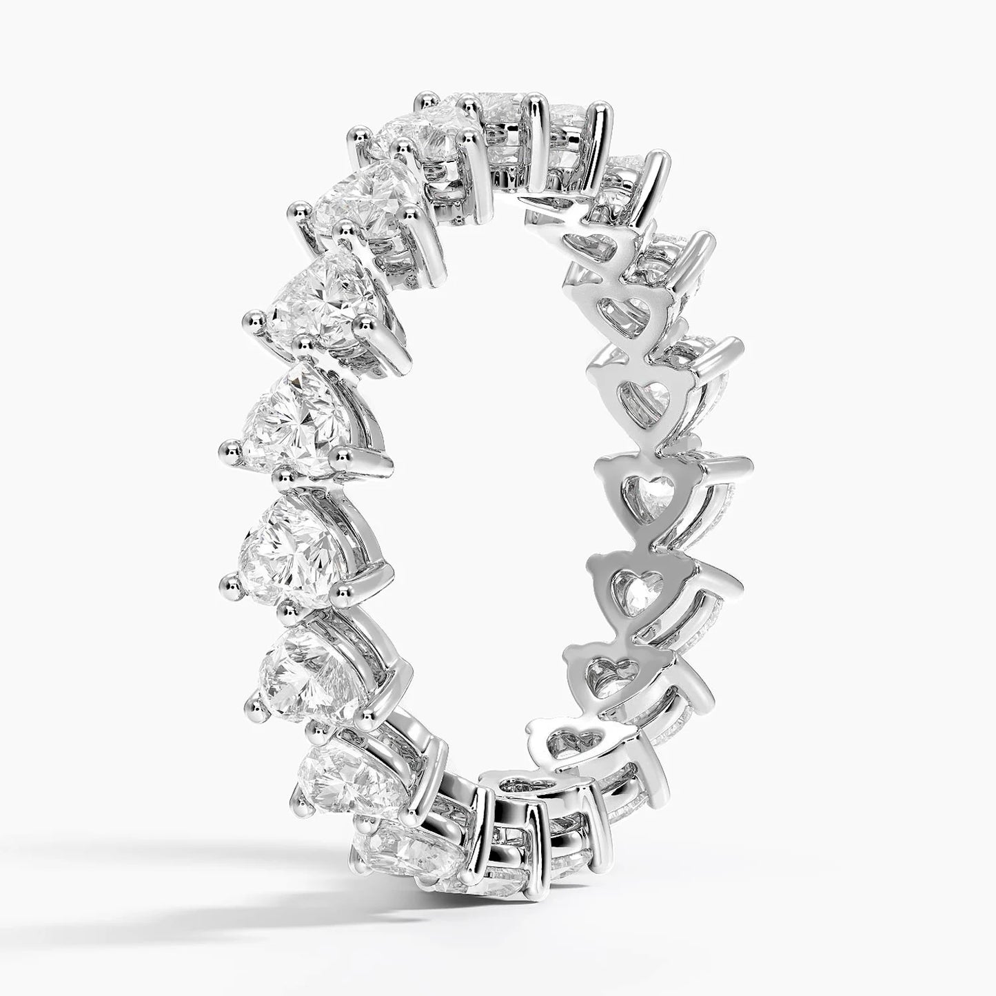 Heart Shaped Eternity Lab Diamond Ring (2 ct. tw.)