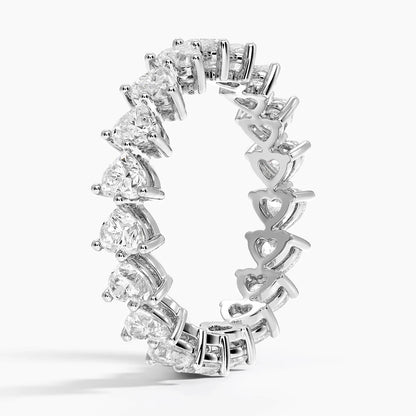 Heart Shaped Eternity Lab Diamond Ring (2 ct. tw.)