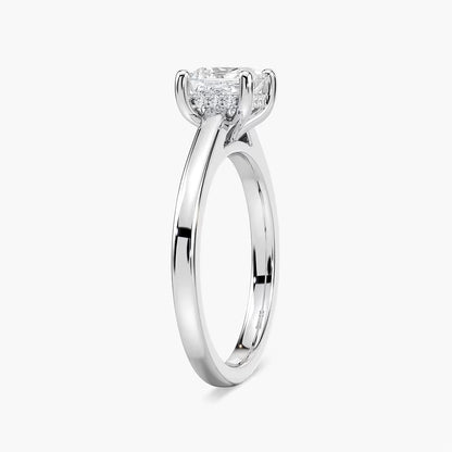 Stefania Hidden Halo Solitaire Engagement Ring