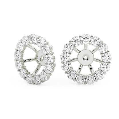 Halo Jackets for 1 1/2 ct. tw. Round Studs