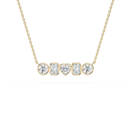 Bezel Mixed Shapes Pendant
