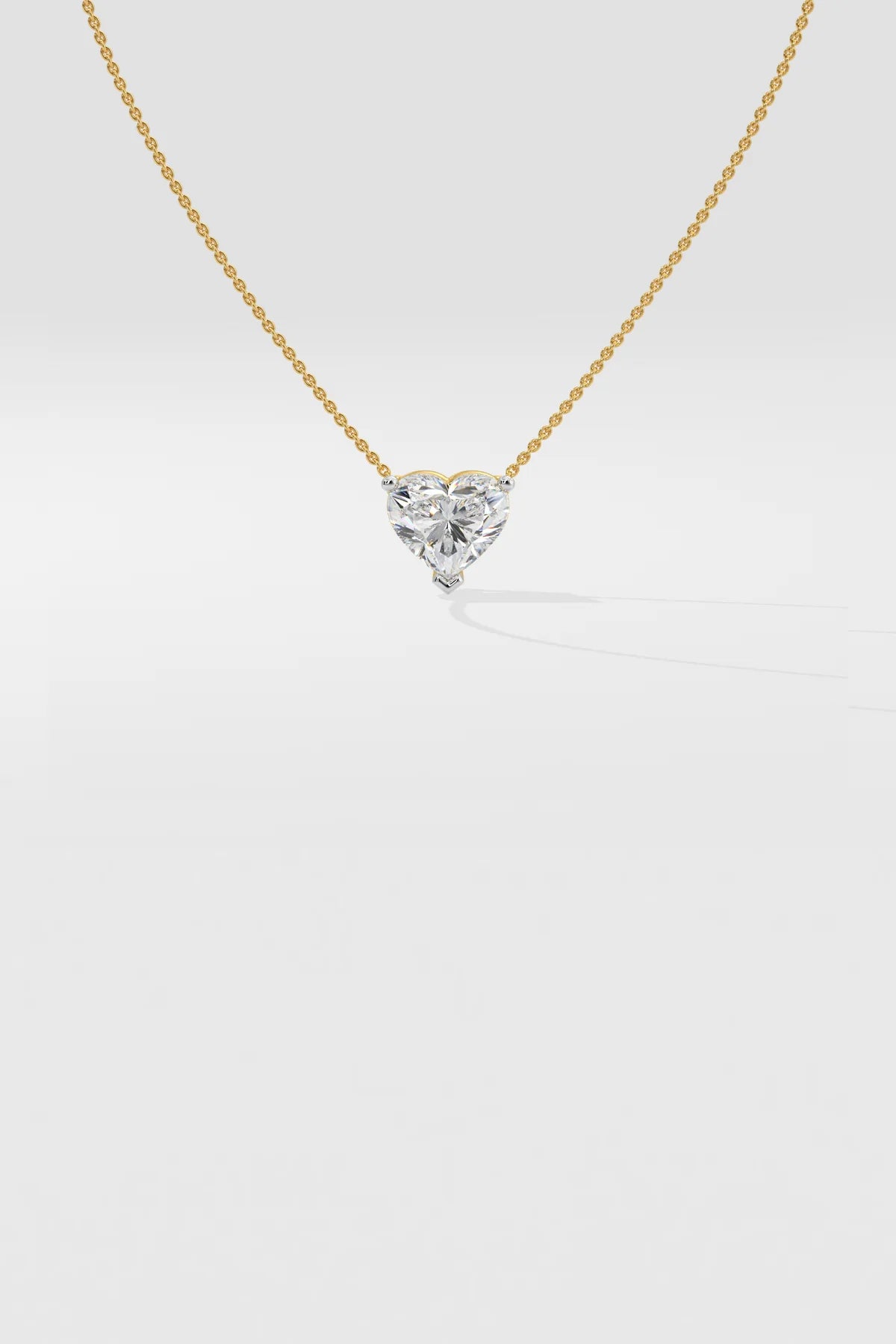 1 ct Heart Necklace