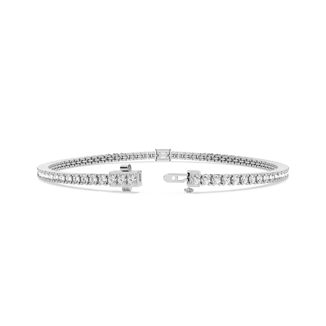 Emerald Solitaire Tennis Bracelet