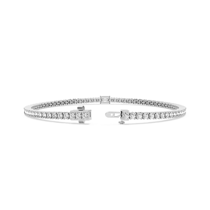 Emerald Solitaire Tennis Bracelet