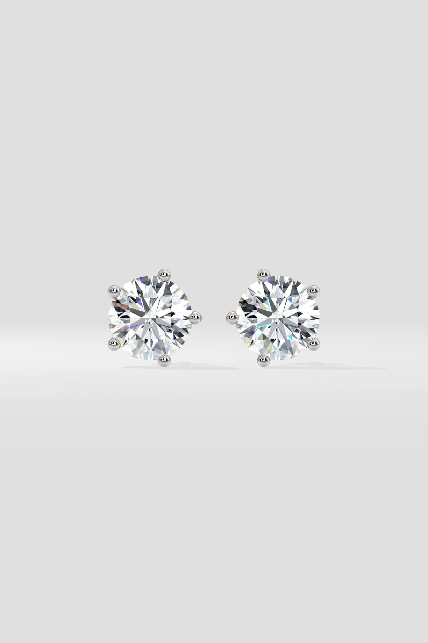 2 ct Solitaire Studs