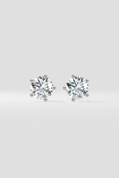 2 ct Solitaire Studs