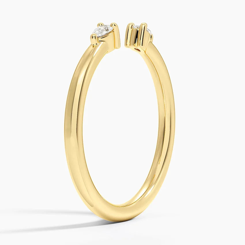 Wren Pear Diamond Ring in 18K Gold