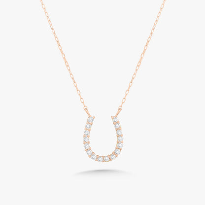 Diamond Horseshoe Necklace