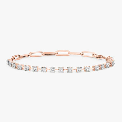 Best of Both Diamond & Paperclip Bracelet