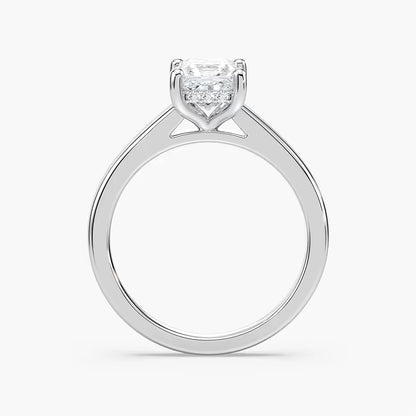Stefania Hidden Halo Solitaire Engagement Ring