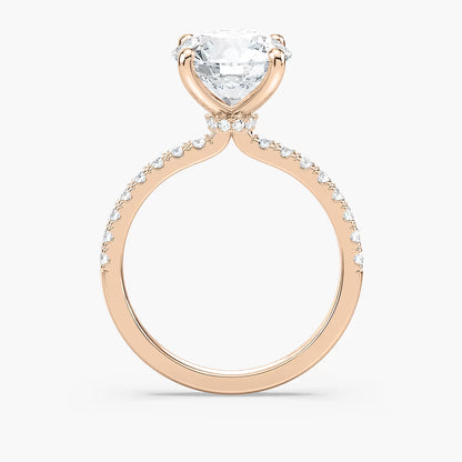 Classic Round Hidden Halo Ring