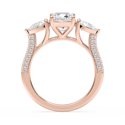 Ryan Three Stone Engagement Ring