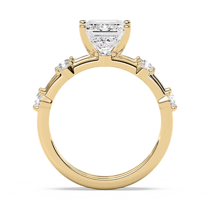 Mila Emerald Cut Wedding Set