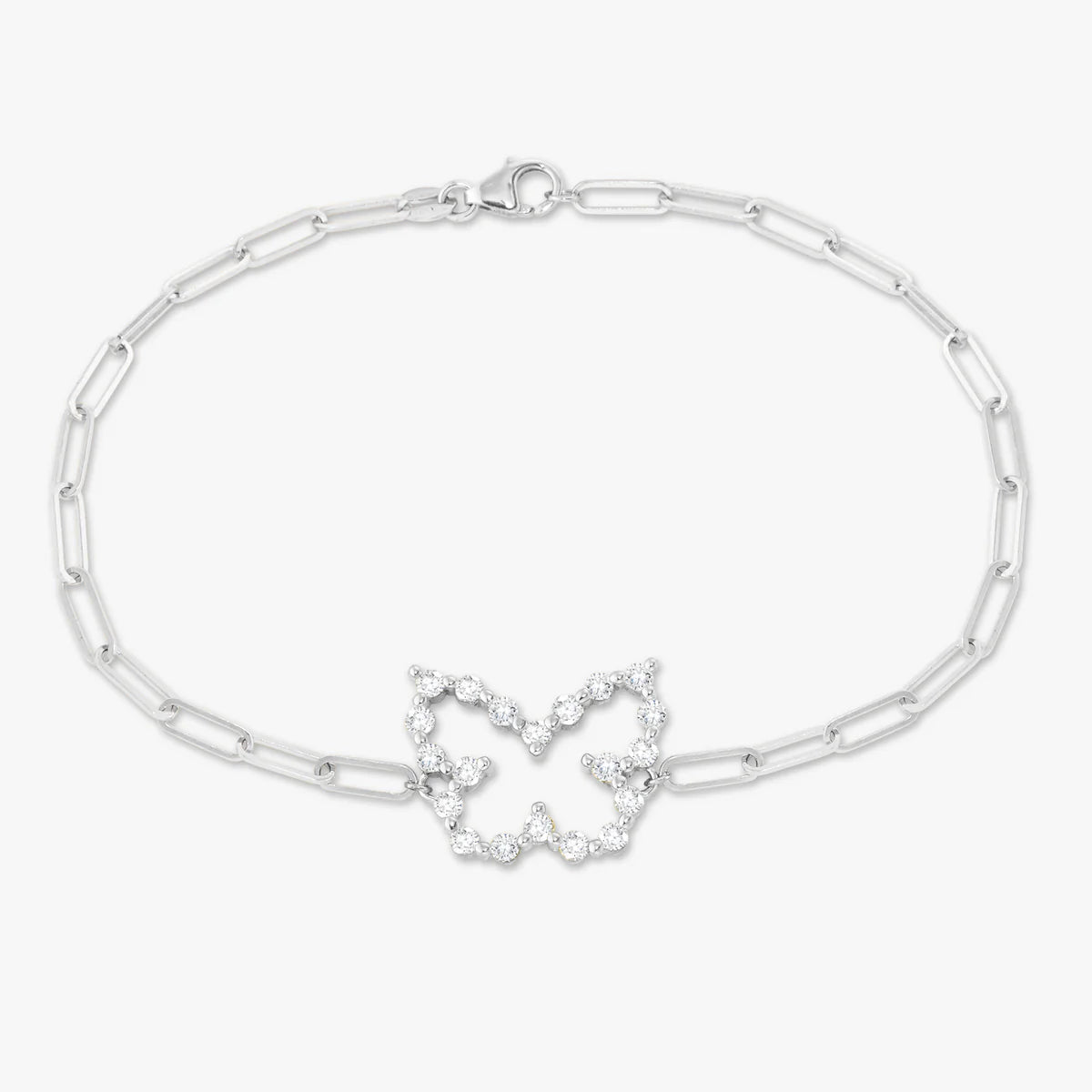 Floating Diamond Butterfly Bracelet 0.70 ctw