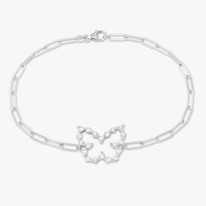 Floating Diamond Butterfly Bracelet 0.70 ctw