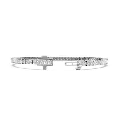 Classic Princess Cut Tennis Bracelet