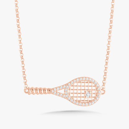 Sera Tennis Racquet Necklace
