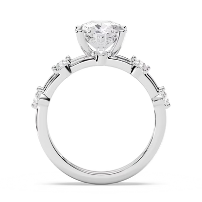 Mila Pear Cut Wedding Set