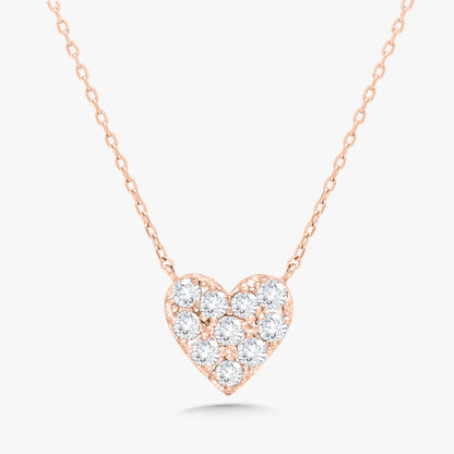 Endless Love Diamond Heart Necklace