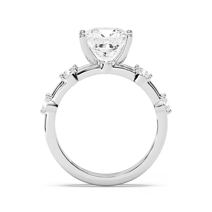 Mila Princess Cut Wedding Set