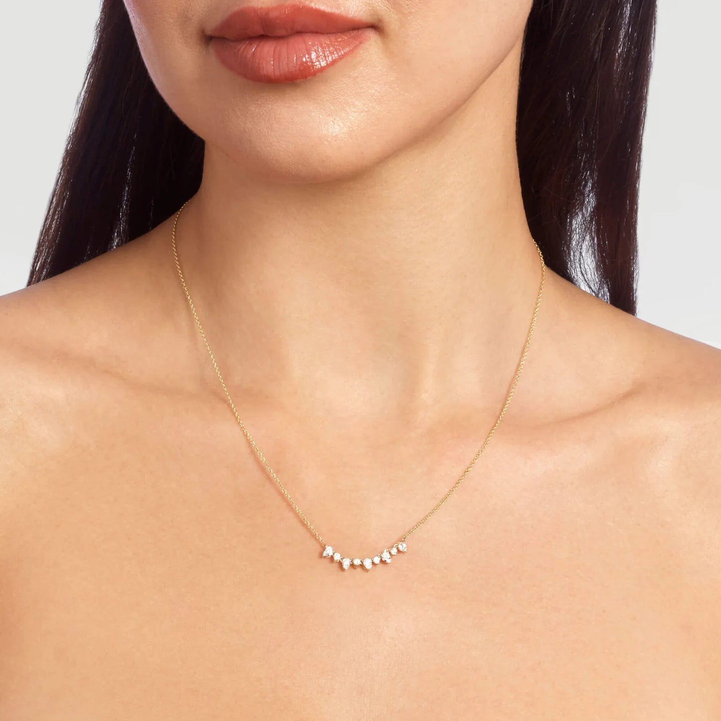 Perfect Pear Tiara Necklace