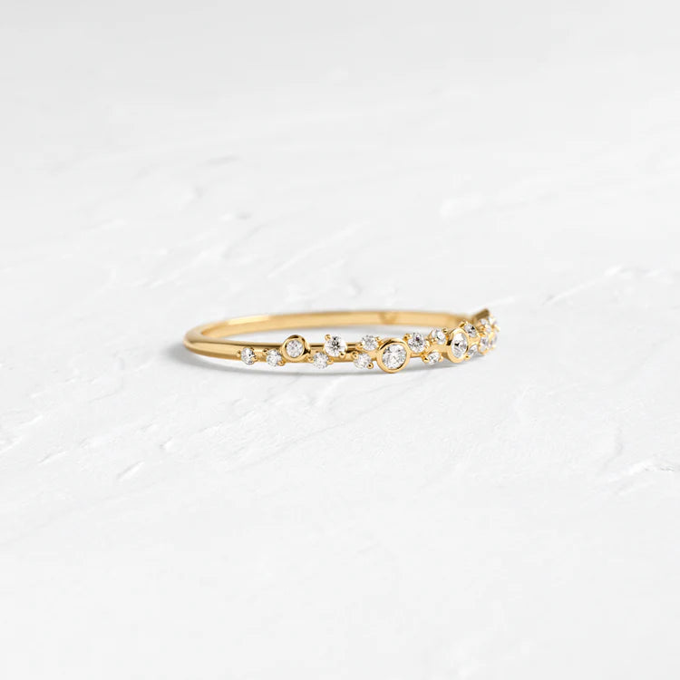 Sprinkle of Sugar Bezel Ring