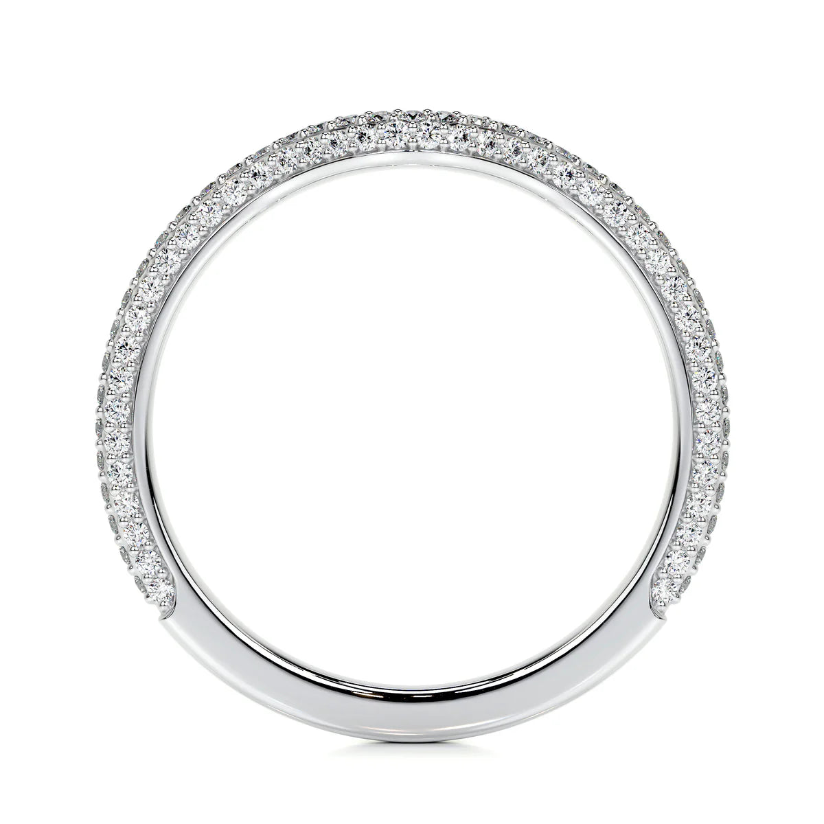 Ana Lab Grown Curved Wedding Ring