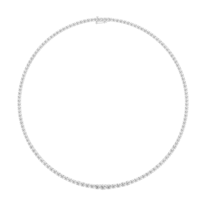 Riviera Round Diamond Tennis Necklace